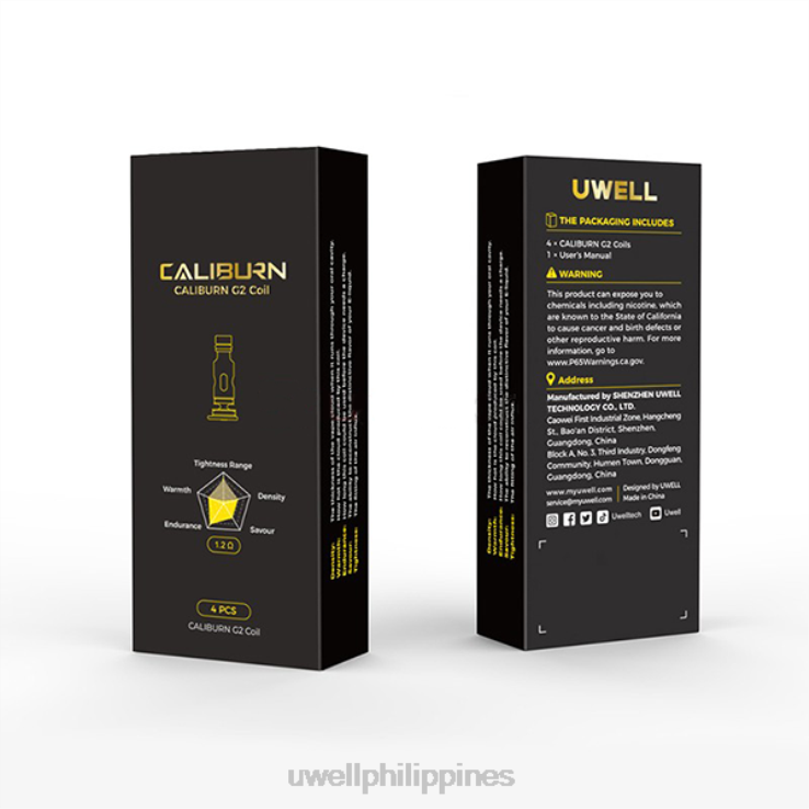 UWELL CALIBURN G2 COILS | 4-PACK UWELL Quezon - H4FB2 UN2 Meshed-H 12ohm